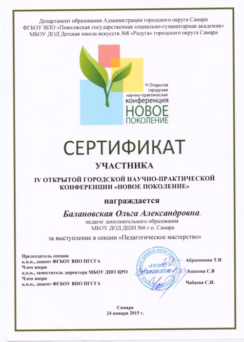 сертификат участника 001